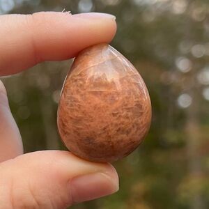 Rare Peach Moonstone Mini Egg